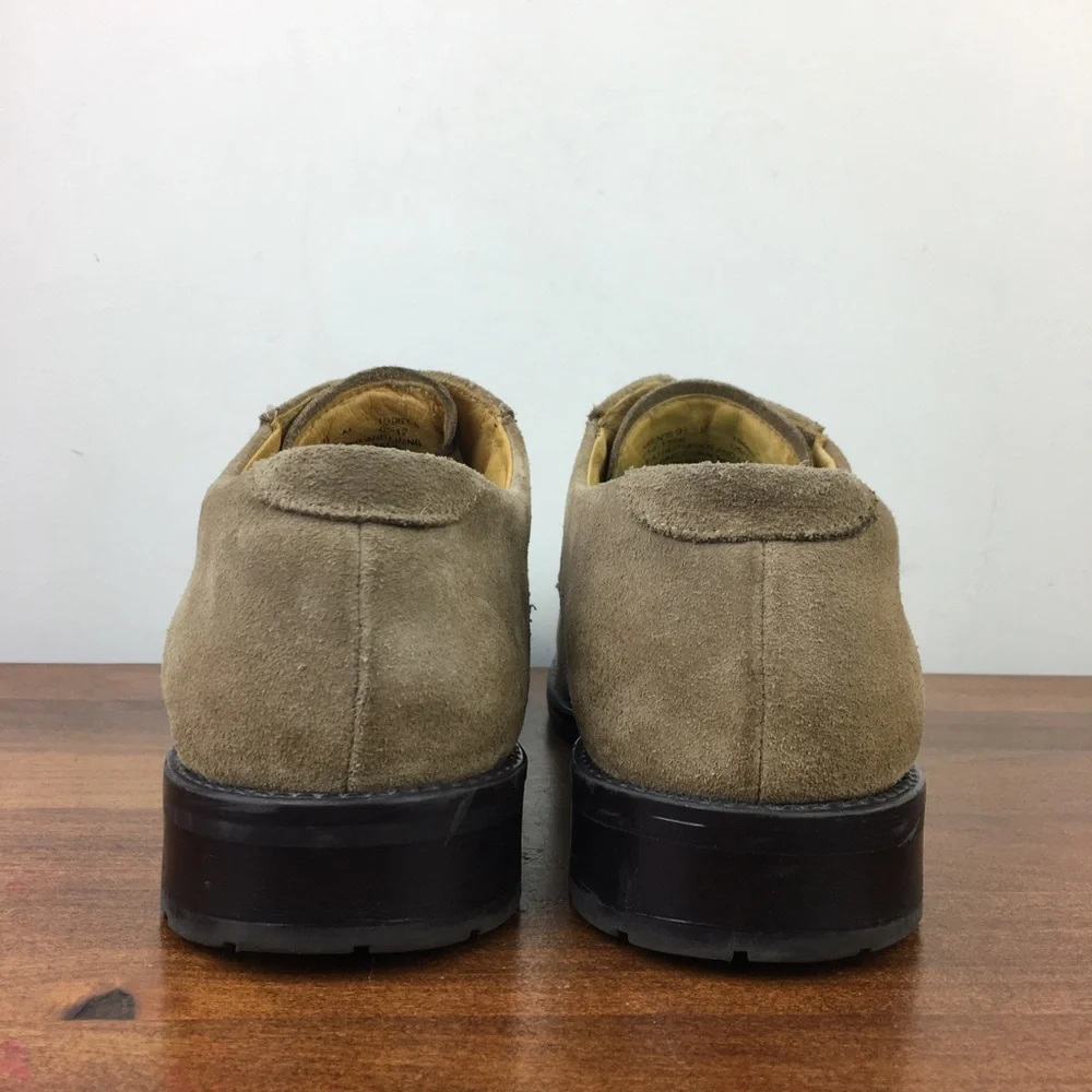 Stafford St Austin Culture Men’s Oxford Beige Suede Shoes Size 9.5M.